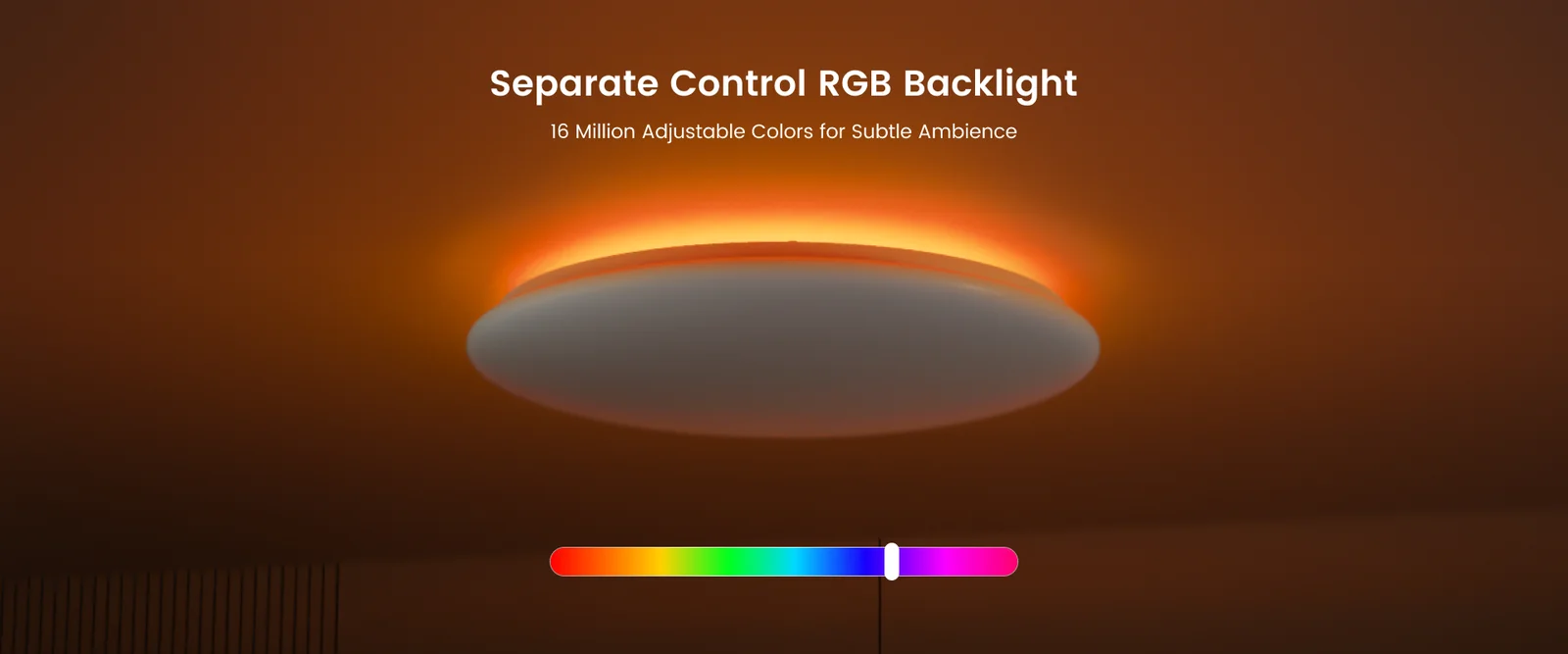Yeelight Arwen 550C feature panel showing app and switch control