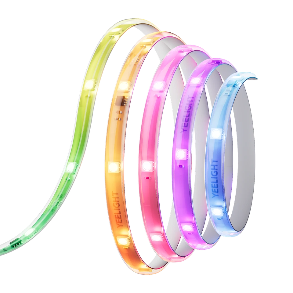 Yeelight Smart LED Strip Lights D1, coiled strip, white background product shot